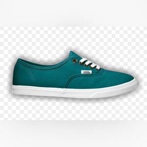 Vans Turquoise Canvas Shoes with White Accents